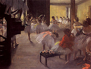 The School of Ballet c1873 - Edgar Degas reproduction oil painting