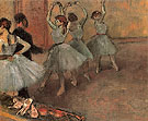 Dancers in Blue c1882 - Edgar Degas reproduction oil painting