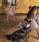 The Ballet Class c1878 - Edgar Degas reproduction oil painting
