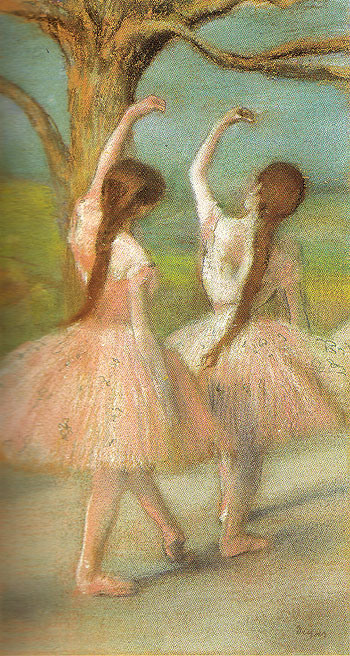 Dancers in Pink c1885 - Edgar Degas reproduction oil painting