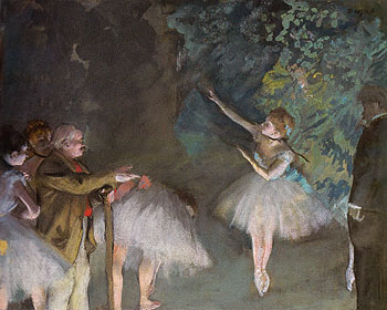 Rehearsal of the Ballet c1876 - Edgar Degas reproduction oil painting