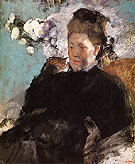 Portrait of Woman Mlle Malo c1868 - Edgar Degas reproduction oil painting