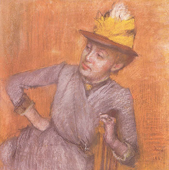 Portrait of Woman 1887 - Edgar Degas reproduction oil painting