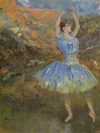 Blue Dancer c1894 - Edgar Degas reproduction oil painting