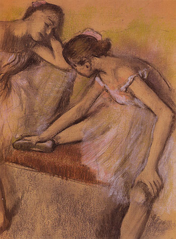 Dancers in Repose c1898 - Edgar Degas reproduction oil painting