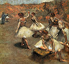 Dancers on the Stage c1889 - Edgar Degas reproduction oil painting