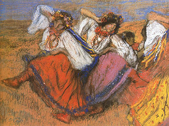 Russian Dancers 1899 - Edgar Degas reproduction oil painting