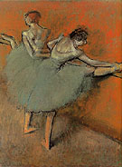 Dancers at the Barre c1900 - Edgar Degas reproduction oil painting