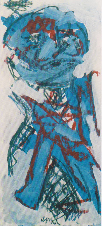 Blue Boy 2002 - Karel Appel reproduction oil painting