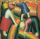 The Harvest of the Century 1912 - Kasimir Malevich reproduction oil painting