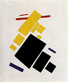 Suprematist Composition Airplane Flying 1915 - Kasimir Malevich reproduction oil painting