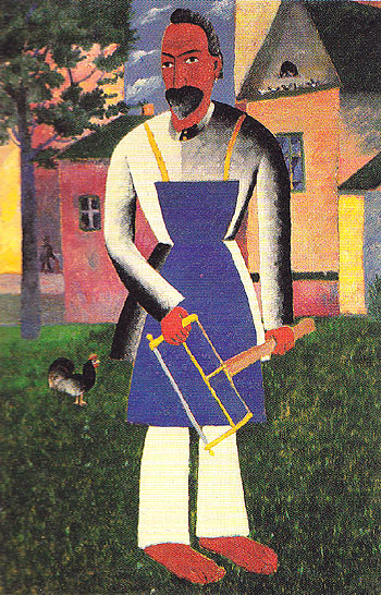 At the Dacha 1928 - Kasimir Malevich reproduction oil painting