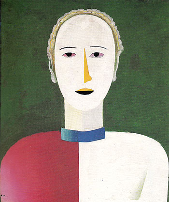 Portrait of a Woman c1928 - Kasimir Malevich reproduction oil painting