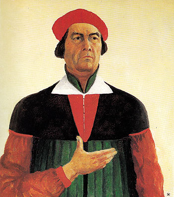 Self portrait 1933 - Kasimir Malevich reproduction oil painting