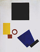 Self Portrait in Two Dimensions 1915 - Kasimir Malevich