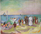 The Beach at Sainte Adresse 1906 - Raoul Dufy