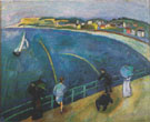 La Plage de Sainte Adresse 1907 - Raoul Dufy reproduction oil painting