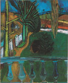 Paysage au Chasseur 1908 - Raoul Dufy reproduction oil painting