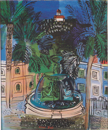 The Fontaine a Hyeres c1927 - Raoul Dufy reproduction oil painting