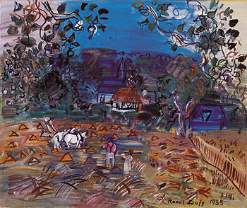 Champ de Ble en Normandie 1935 - Raoul Dufy reproduction oil painting