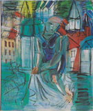 Baigneuse au Havre 1935 - Raoul Dufy reproduction oil painting