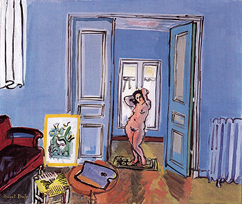 Model Posing in the Artists Studio 1928 - Raoul Dufy reproduction oil painting