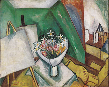 Le Bouquet dans latelier de la rue Seguier 1909 - Raoul Dufy reproduction oil painting