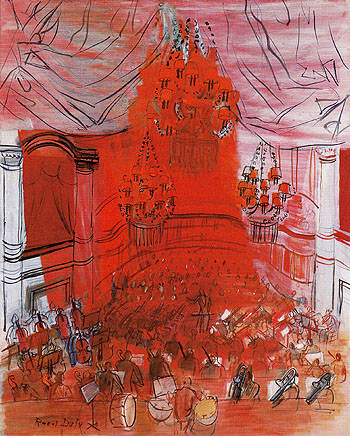 Red Orchestra c1946 - Raoul Dufy reproduction oil painting
