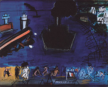 Le Cargoo Noir au Drapeau c1949 - Raoul Dufy reproduction oil painting