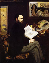 Portrait of Emile Zola 1868 - Edouard Manet reproduction oil painting