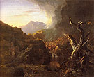 Landscape with Tree Trunks 1828 - Thomas Cole reproduction oil painting