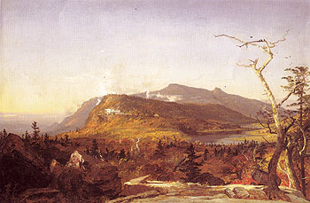 Catskill Mountain House 1855 - Jasper Francis Cropsey reproduction oil painting