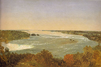 Niagara Falls and the Rapids c1851 - John Frederick Kensett reproduction oil painting