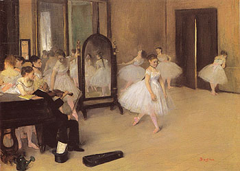 The Dancing Class c1871 - Edgar Degas reproduction oil painting