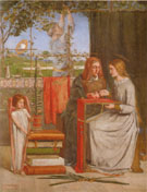 The Girlhood of Mary Virgin 1849 - Dante Gabriel Rossetti