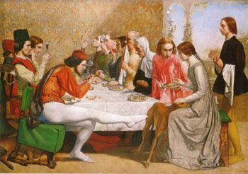 Lorenzo and Isabella 1849 - John Everett Millais reproduction oil painting
