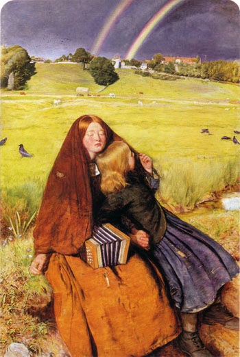 The Blind Girl 1856 - John Everett Millais reproduction oil painting