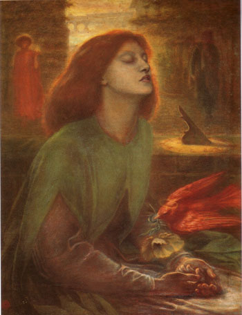 Beata Beatrix 1863 - Dante Gabriel Rossetti reproduction oil painting