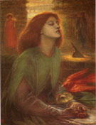 Beata Beatrix 1863 - Dante Gabriel Rossetti reproduction oil painting