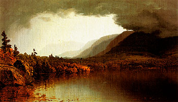 A Coming Storm on Lake George c1866 - Sandford Robinson Gifford reproduction oil painting