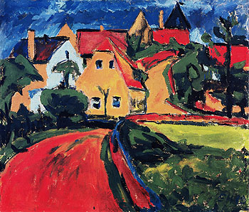 Saxon Village 1910 - Erich Heckel reproduction oil painting