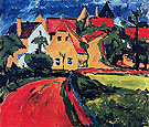 Saxon Village 1910 - Erich Heckel reproduction oil painting