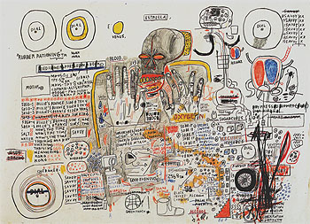 Untitled 1985 89 - Jean-Michel-Basquiat reproduction oil painting