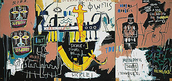 The Nile 1983 - Jean-Michel-Basquiat reproduction oil painting