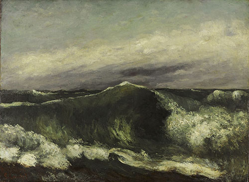 The Wave 1869 - Gustave Courbet reproduction oil painting