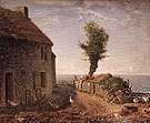 End of the Hamlet of Gruchy 1866 - Jean Francois Millet reproduction oil painting