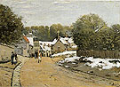 Early Snow at Louveciennes c1870 - Alfred Sisley