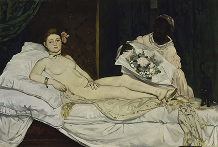 Olympia 1863 - Edouard Manet reproduction oil painting