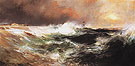 Stranded Ship on East Hampton Beach c1894 - Thomas Moran