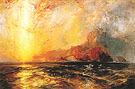 Fiercely the Red Sun Descending Burned His Way Along the Heavens c1875 - Thomas Moran